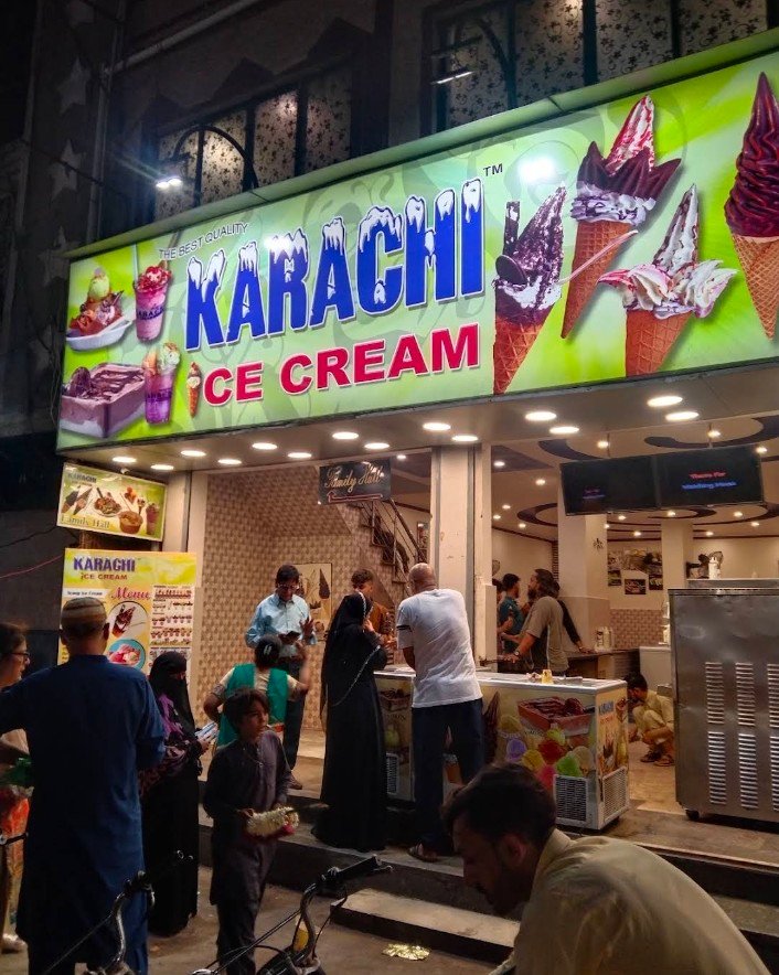 Karachi ice-cream Hussain abad